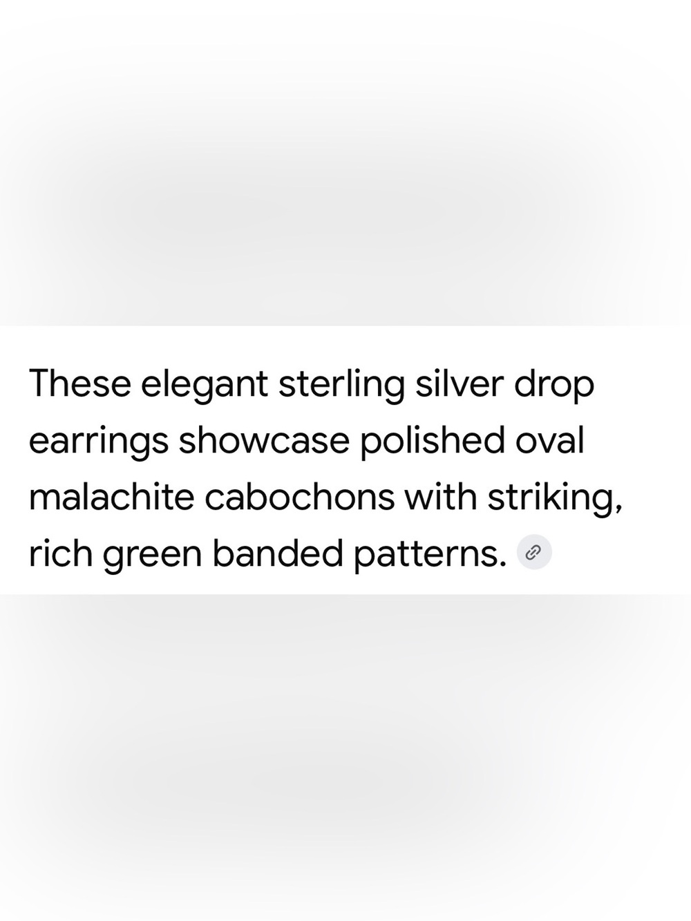 Sterling Silver Green Malachite Drop Earrings - Picture 4 of 8